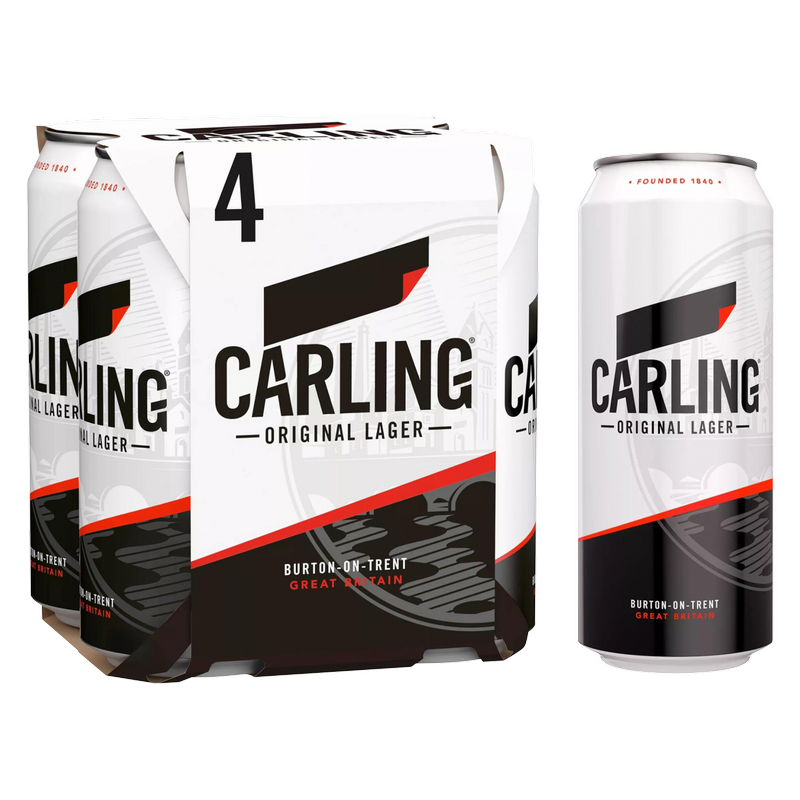 Carling Original Lager, 4 x 440ml