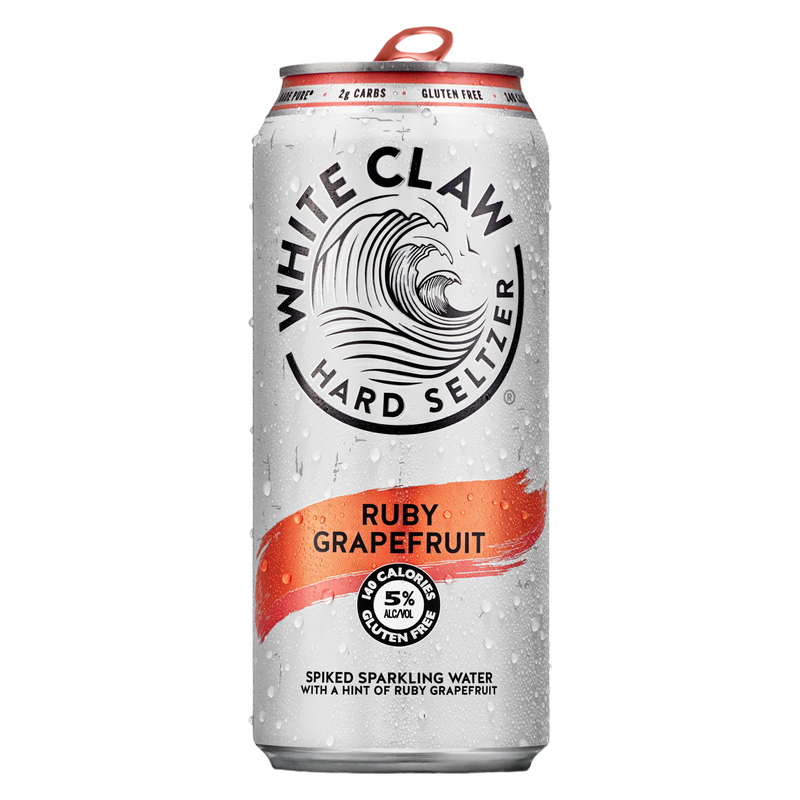 White Claw Hard Seltzer Ruby Grapefruit Single 16oz Can
