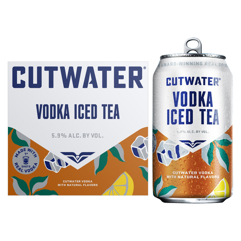 Cutwater Vodka Iced Tea 4pk 12oz Cans