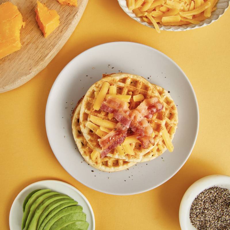 Brazi Bites Cheesy Gluten Free Waffles, 6ct