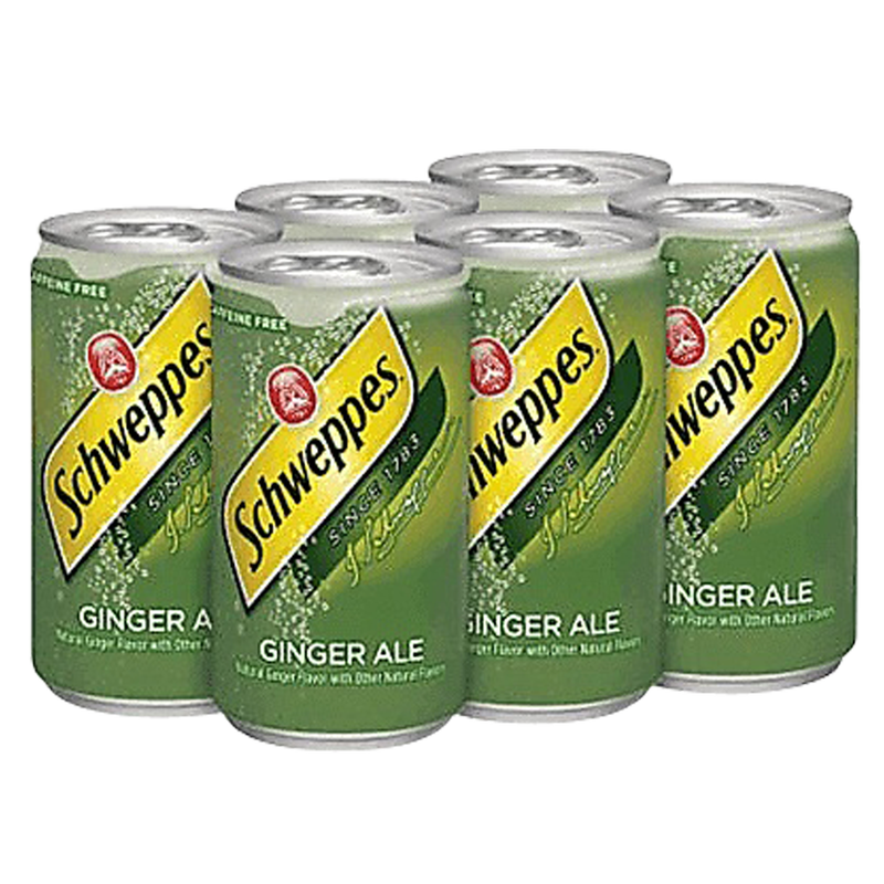 Schweppes Ginger Ale 6pk 7.5oz Can