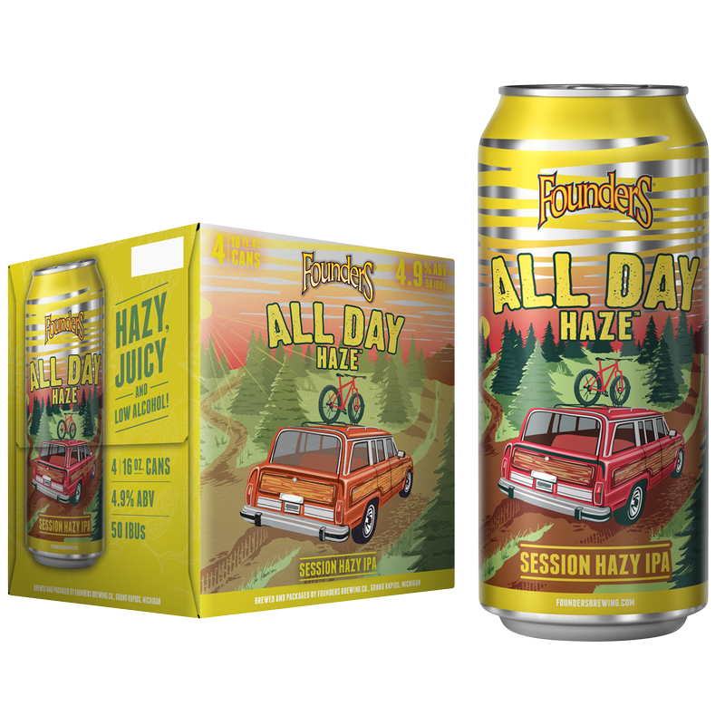 Founders All Day Series - All Day Haze IPA 4pk 16oz Cans
