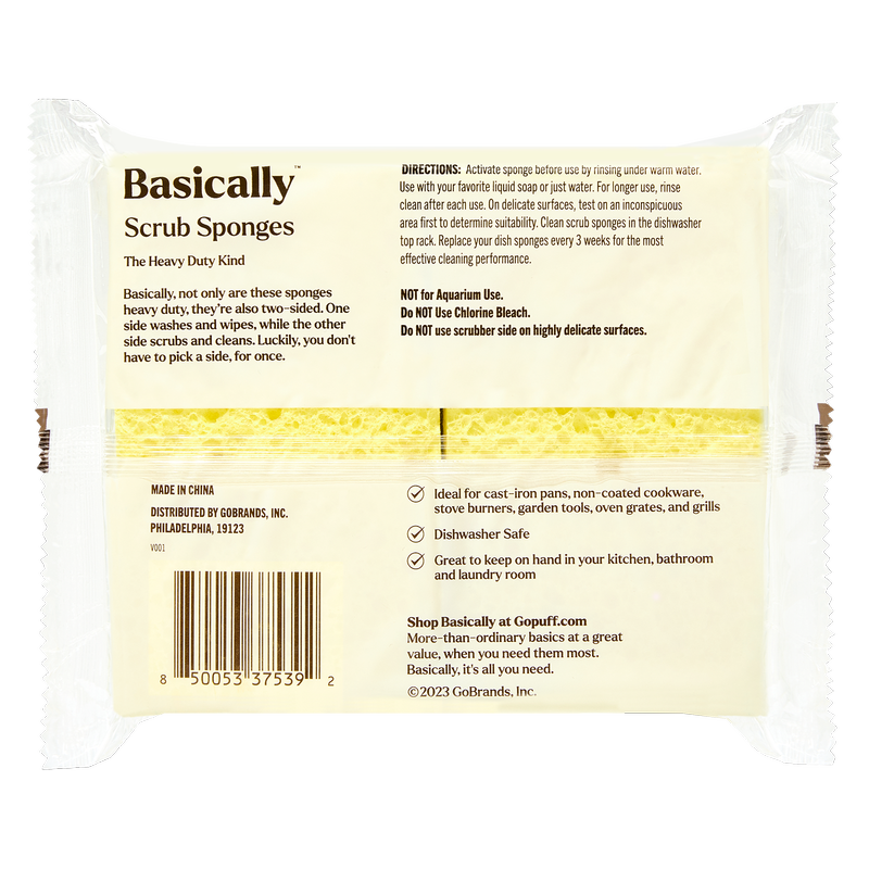 Basically Heavy Duty Scrub Sponge 6ct