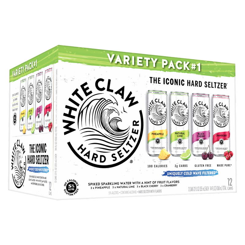 White Claw Seltzer Variety #1 12pk 12oz Can 5.0% ABV