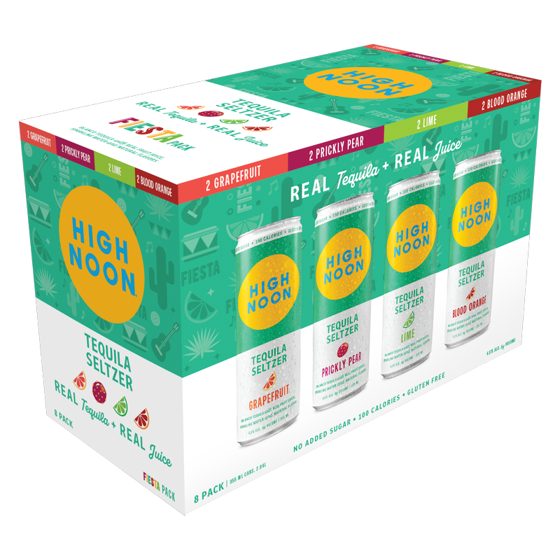 High Noon Tequila Fiesta Variety Pack 8pk 12oz Can 4.5% ABV