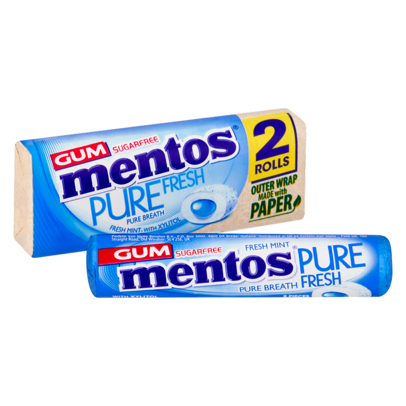 Mentos Pure Fresh Duo Pack Freshmint, 31g