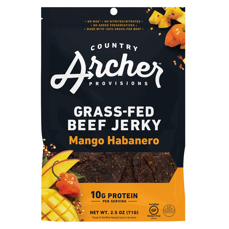 Country Archer Mango Habanero Beef Jerky 2.5oz