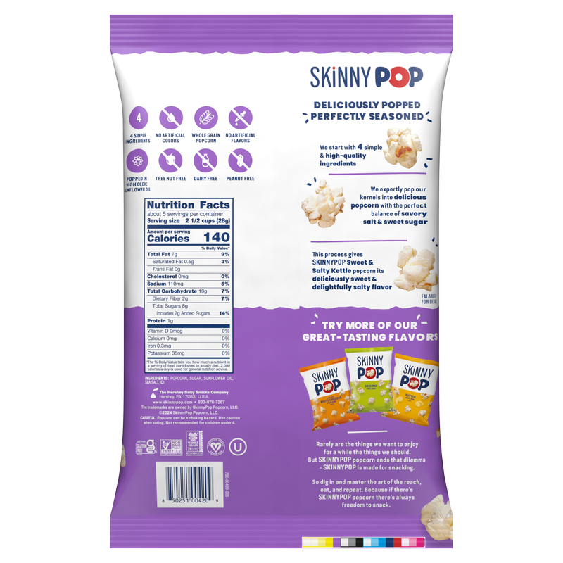 Palomitas de maíz Skinny Pop Sweet & Salty Kettle, 5.3 oz
