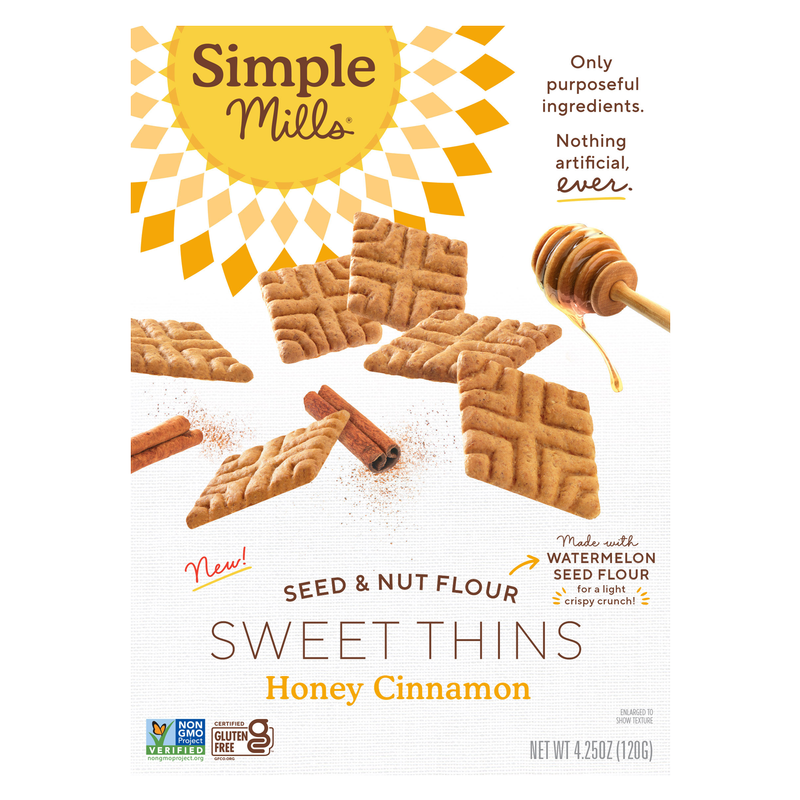 Simple Mills Honey Cinnamon Sweet Thins 4.25oz