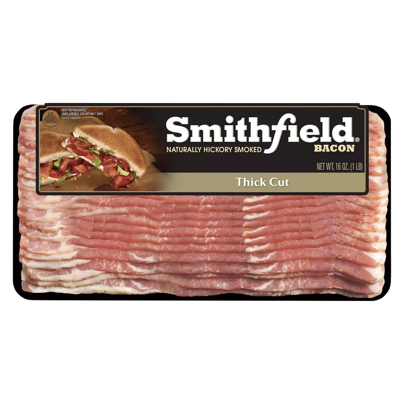 Smithfield Hickory Smoked Thick Cut Bacon - 16oz