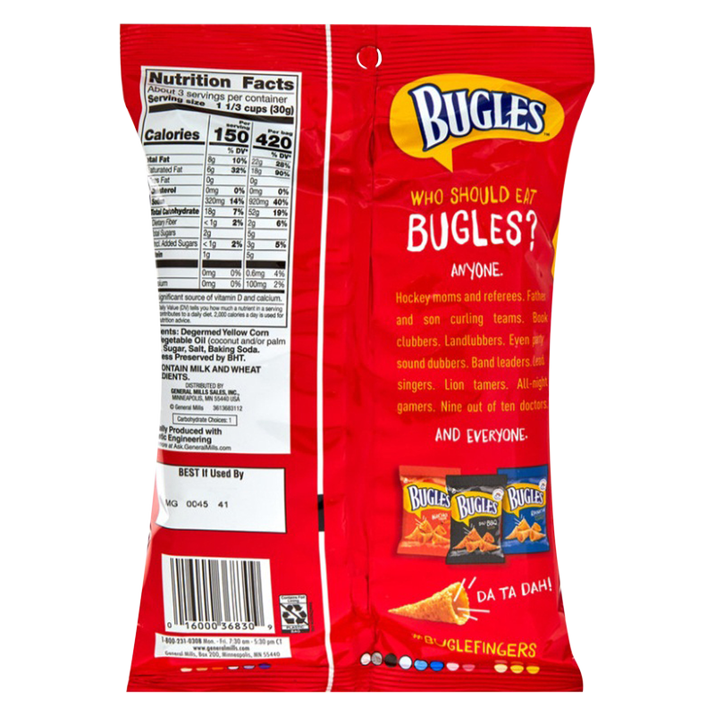 Bugles Original Crispy Corn Snack 3oz