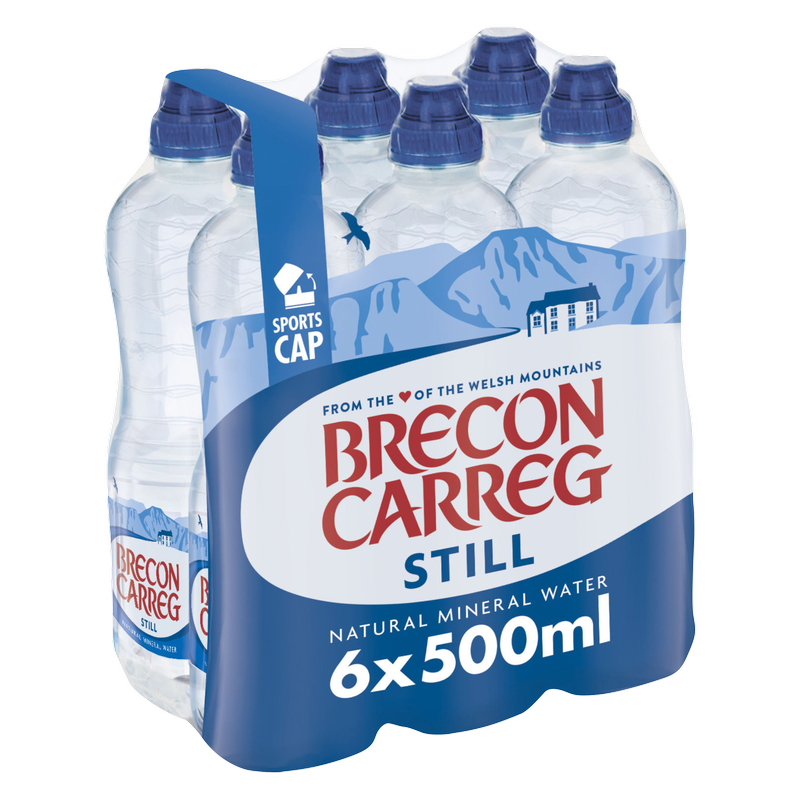 Brecon Carreg Still Natural Mineral Water, 6 x 500ml