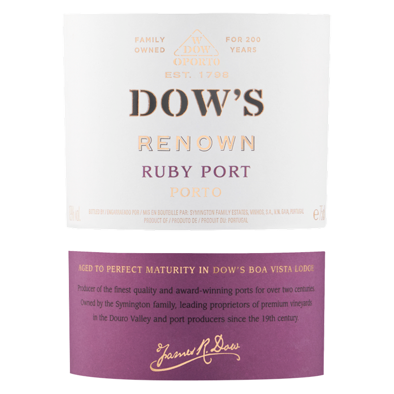 Dow's Renown Ruby Port, 75cl