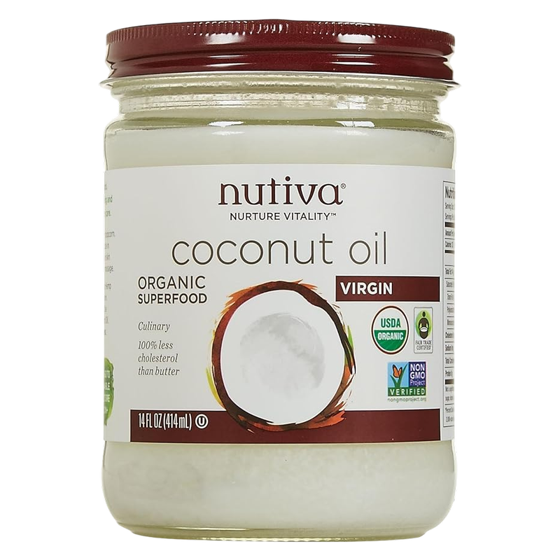 Nutiva Organic Unrefined Virgin Coconut Oil, 14oz. 