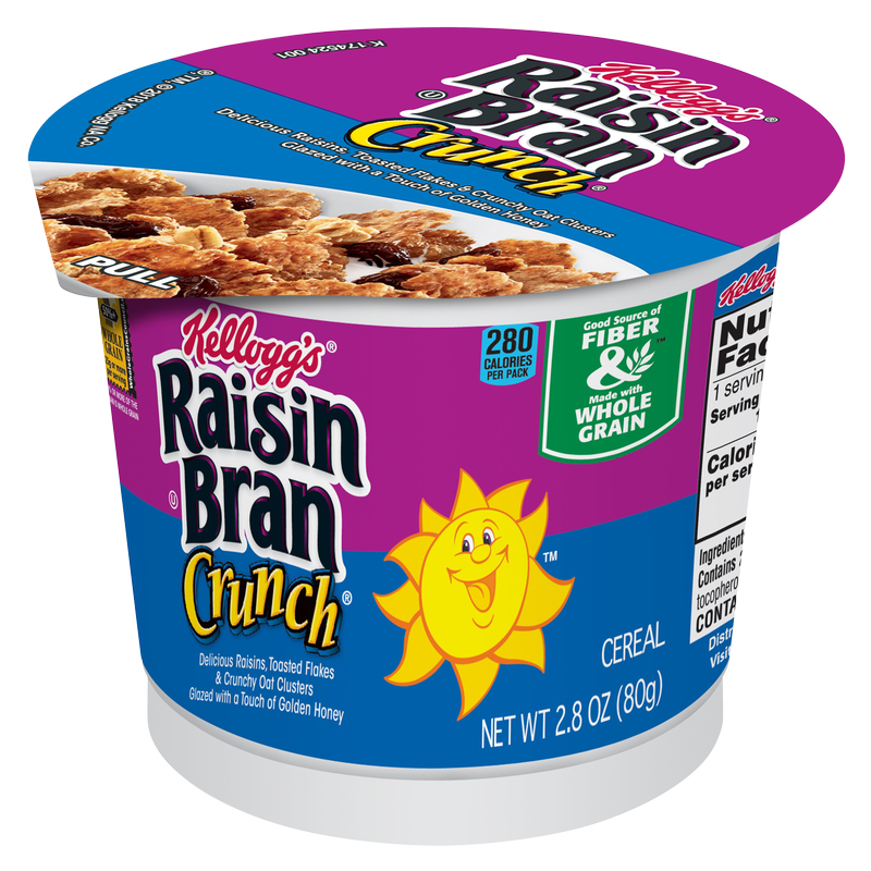 Kellogg's Raisin Bran Crunch Breakfast Cereal in a Cup 2.8oz