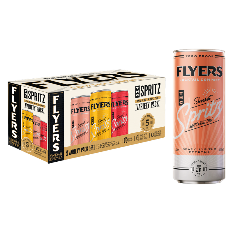 Flyers THC Sunset Spritz 5mg THC Cocktail 12pk 12oz Can