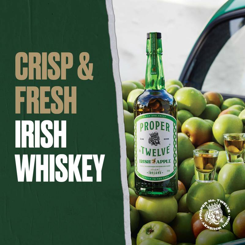 Proper No. Twelve Irish Apple Flavored Whiskey 50ml (70 Proof)