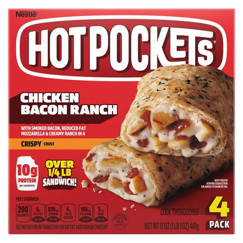Hot Pockets Chicken Bacon Ranch 4ct 