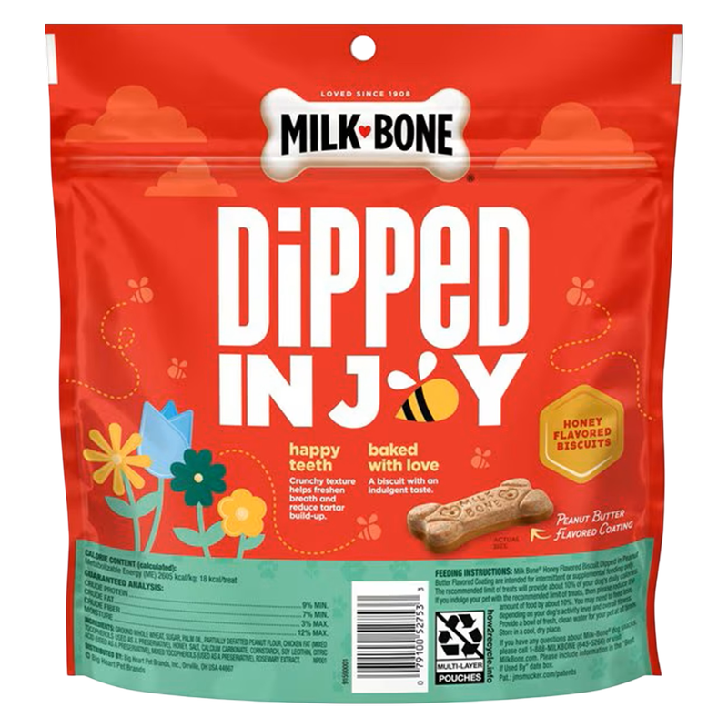 Milk-Bone Honey & PB Dipped Dog Biscuit, 10oz. 