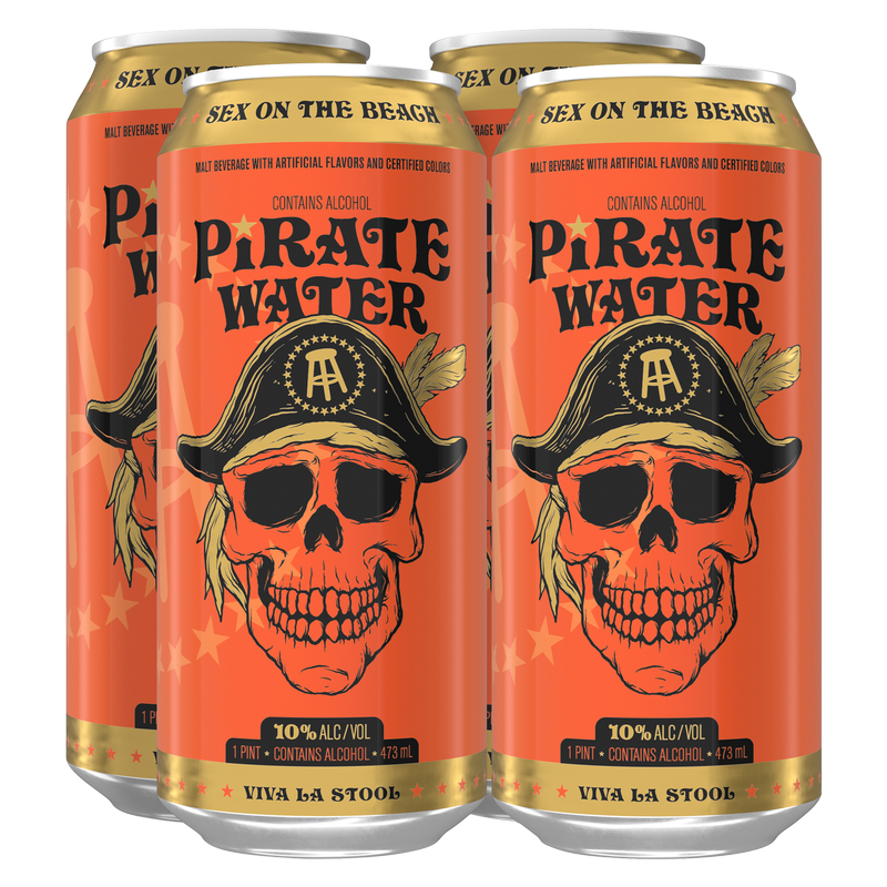 Pirate Water Sex On The Beach 4pk 16oz Can 10% ABV
