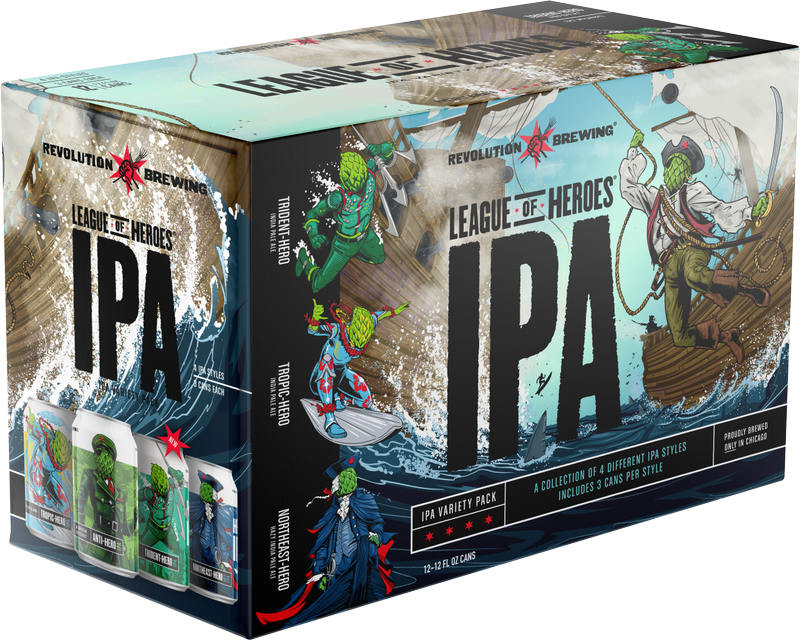 Revolution League of Heroes IPA Variety 12pk 12oz Can 7% ABV