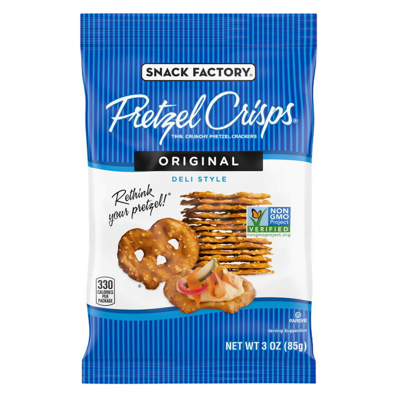 Snack Factory® Pretzel Crisps, Original, 3 oz