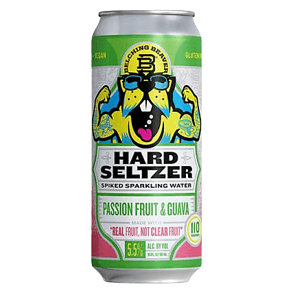 Belching Beaver Seltzer Passion Fruit & Guava Single 19.2oz Can