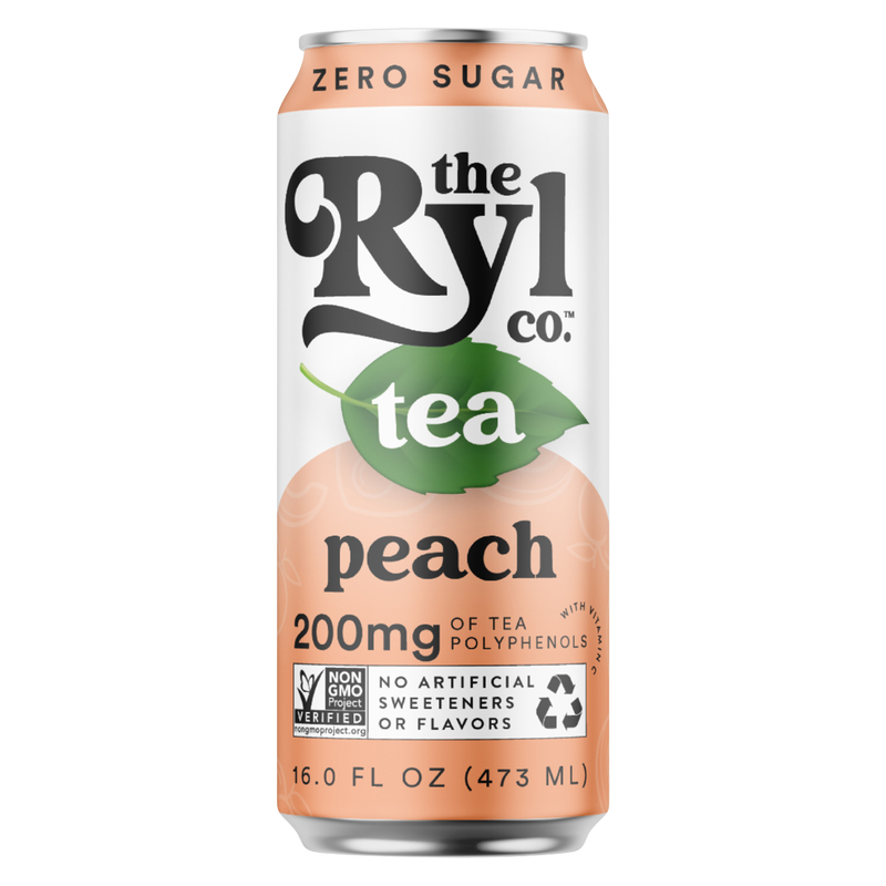 The Ryl Co Peach Black Tea 16oz Can