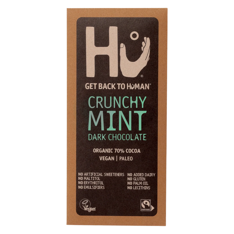 Hu Crunchy Mint Dark Chocolate Bar, 60g