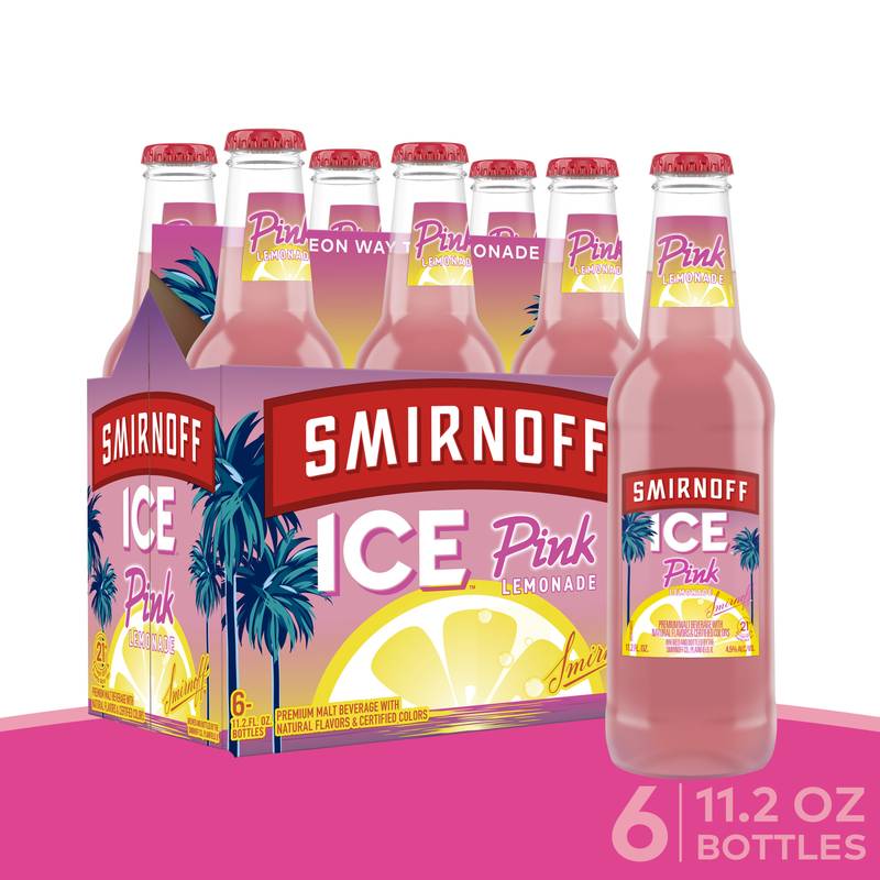 Smirnoff Ice Pink Lemonade 6pk 11.2oz Btl