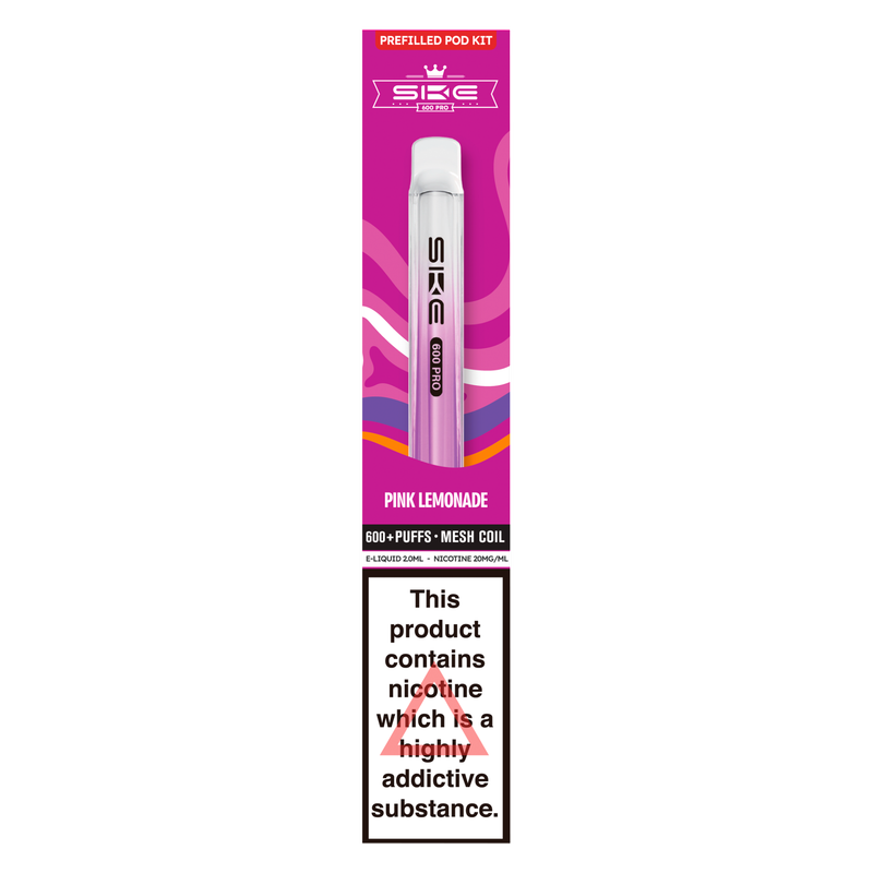 SKE Crystal 600 Pro Prefilled Pod Kit Pink Lemonade, 1pcs