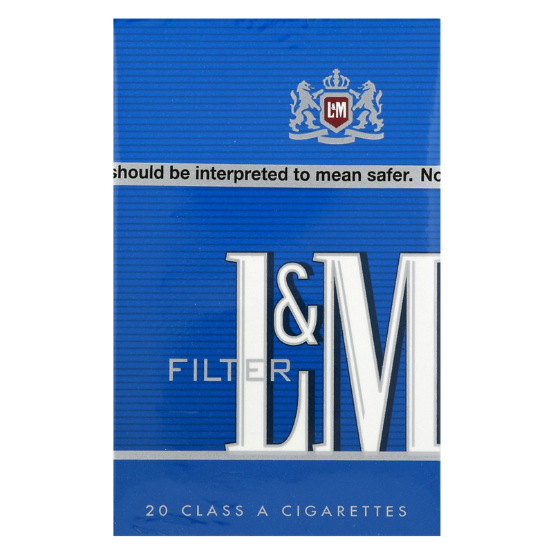 L&M Blue Box Cigarettes 20ct Box 1pk