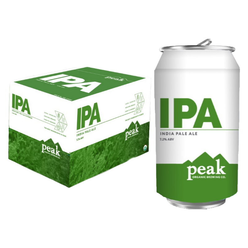 Peak Organic IPA 6pk 12oz Can 7.1% ABV