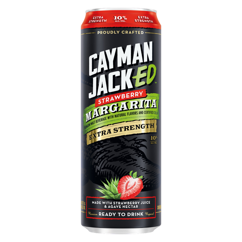 Cayman Jacked Strawberry Margarita 19.2oz Can 10% ABV
