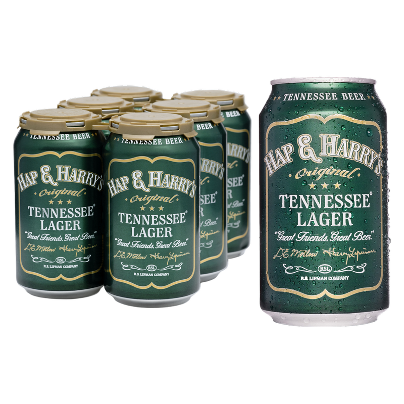 Hap & Harry's Tennessee Lager 6pk 12oz Can 4.9% ABV