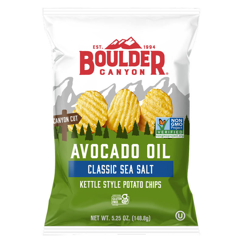 Boulder Canyon® Avocado Oil Classic Sea Salt Kettle Potato Chips 5.25oz