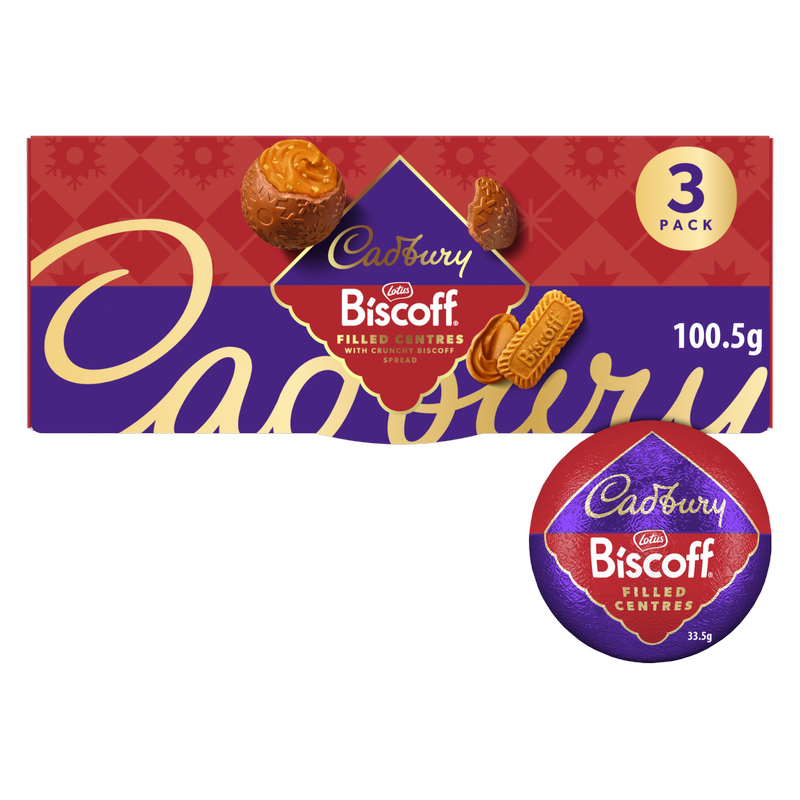 Cadbury Biscoff Filled Centre 3pk, 100.5g