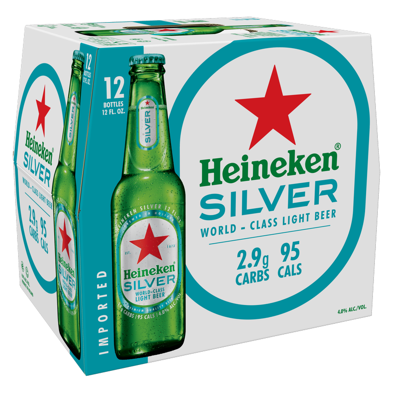 Heineken Silver 12pk 12oz Btl 4% ABV