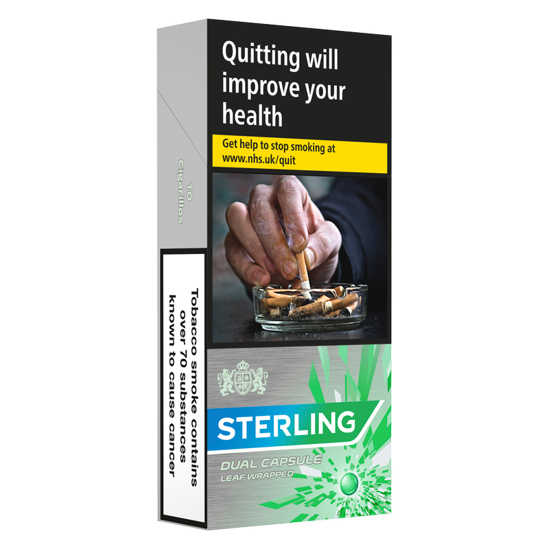 Sterling Dual Capsule Leaf Wrapped Cigarillos, 10pcs