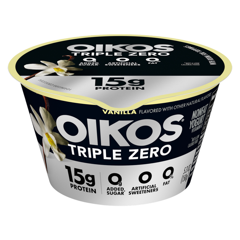 Oikos Triple Zero Vanilla Yogurt - 5.3oz