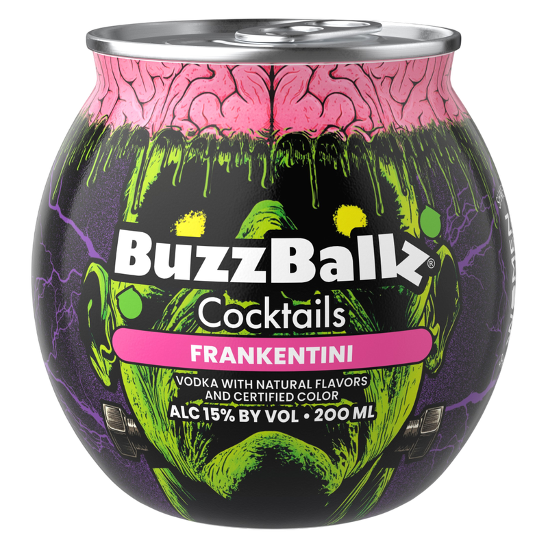 BuzzBallz Frankentini Cocktail, 200ml, 30 Proof (15% ABV)