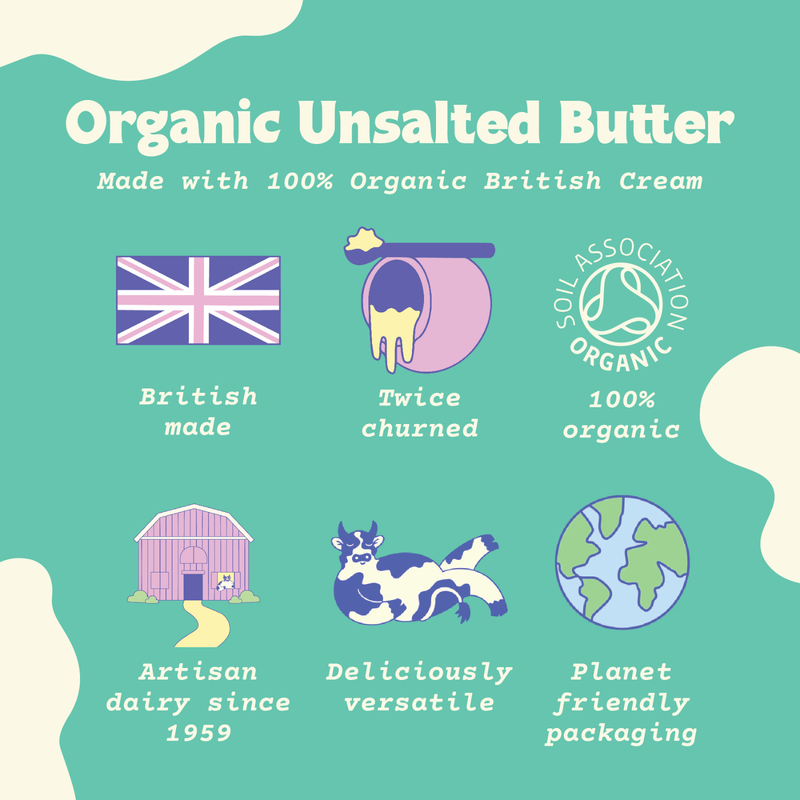 All Things Butter Organic Unsalted Butter, 250g