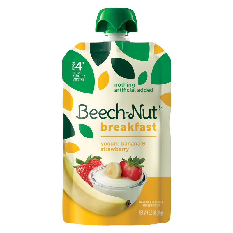 Beech-Nut Yogurt, Banana, Mixed Berry Breakfast On-The-Go 3.5oz