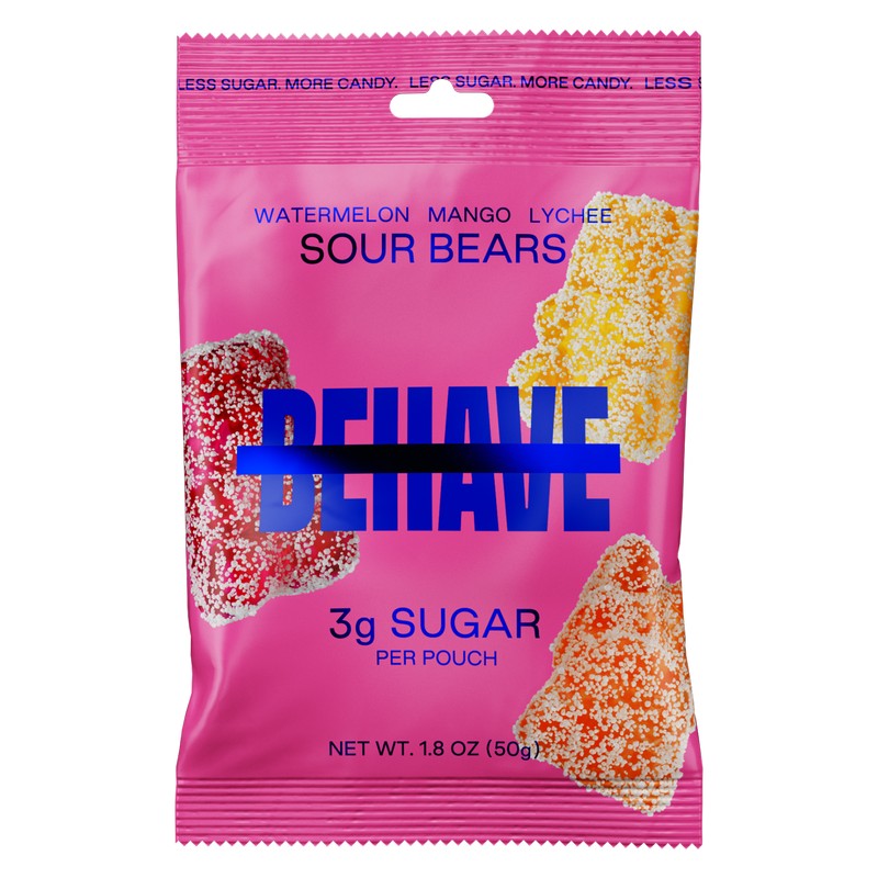 BEHAVE Low-Sugar Sour Bears 1.8oz