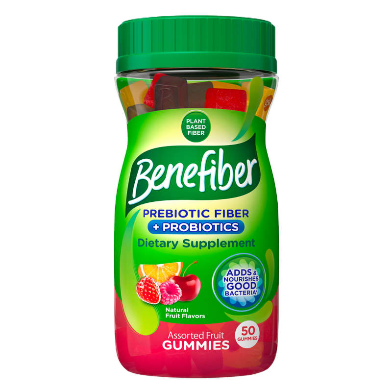 Benefiber Prebiotic Fiber + Probiotic Gummy 50ct