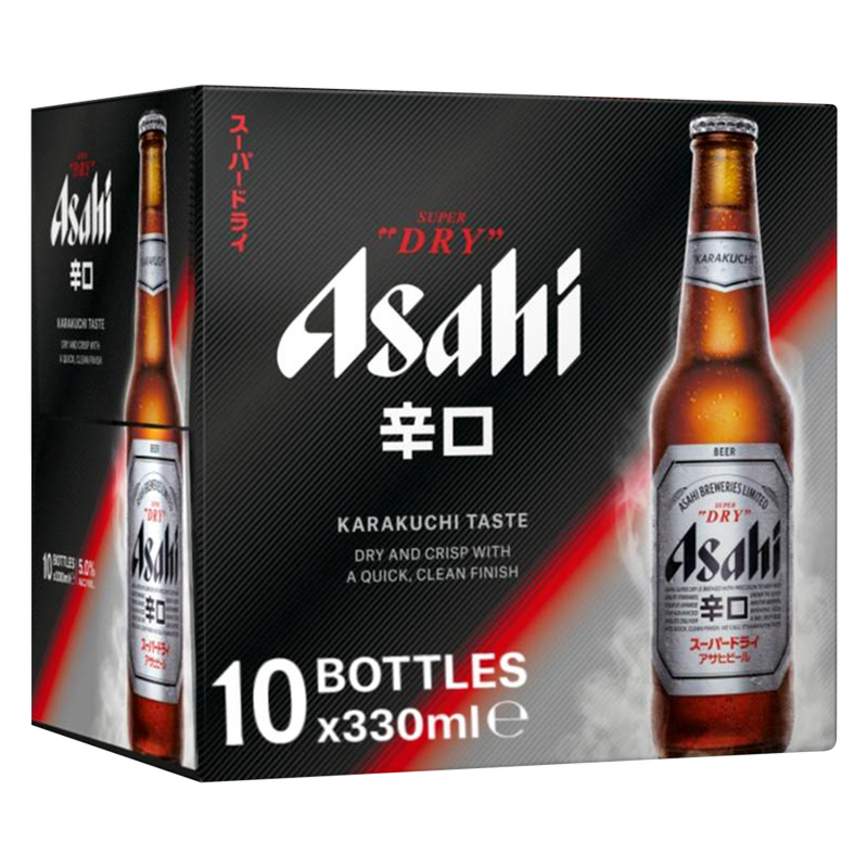 Asahi Super Dry, 10 x 330ml