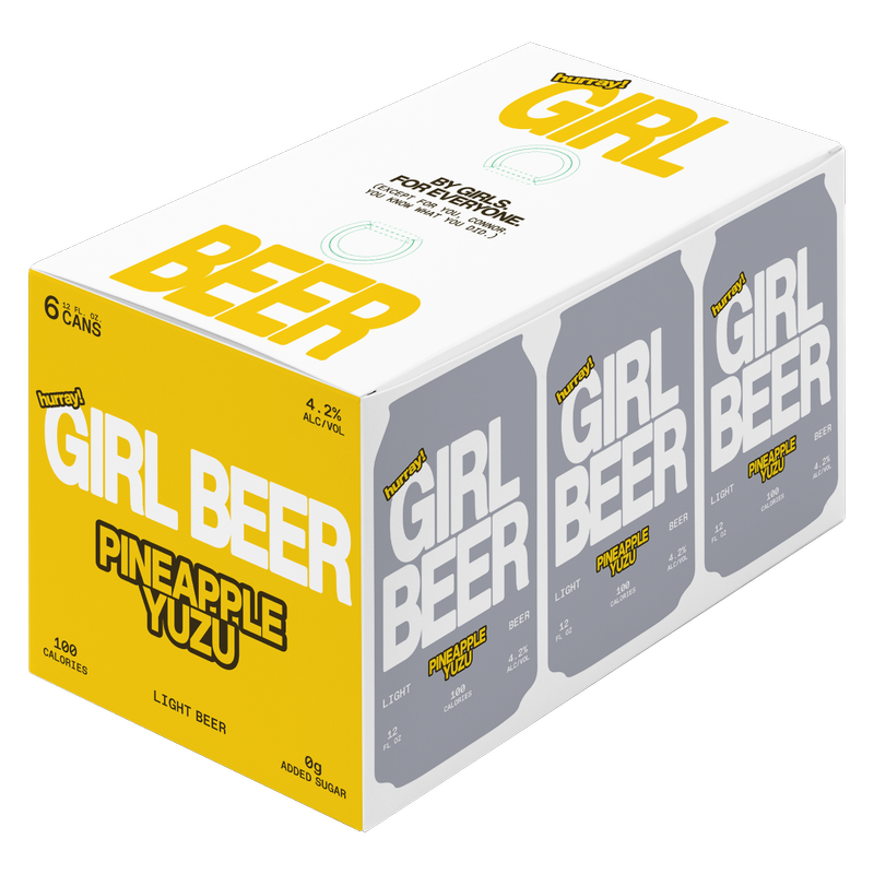 Hurray! Girl Beer Pineapple Yuzu Light Beer 6pk 12oz Can 4.2% ABV