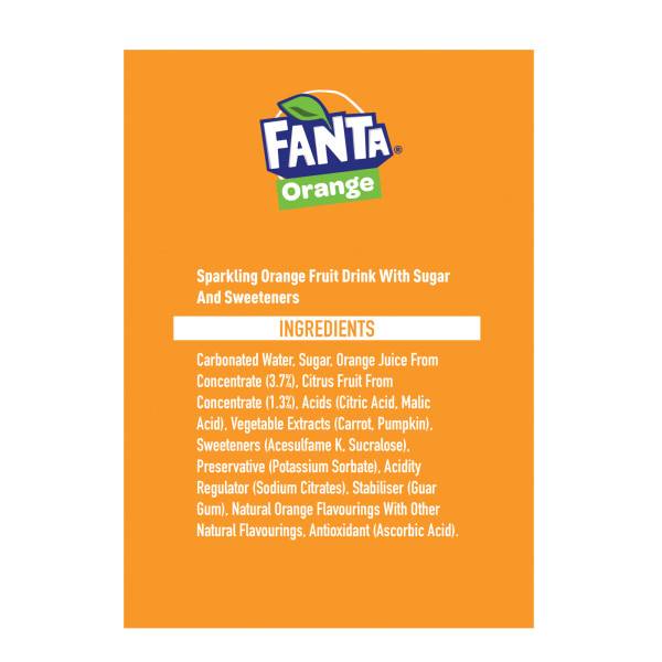 Fanta Orange, 4 x 330ml