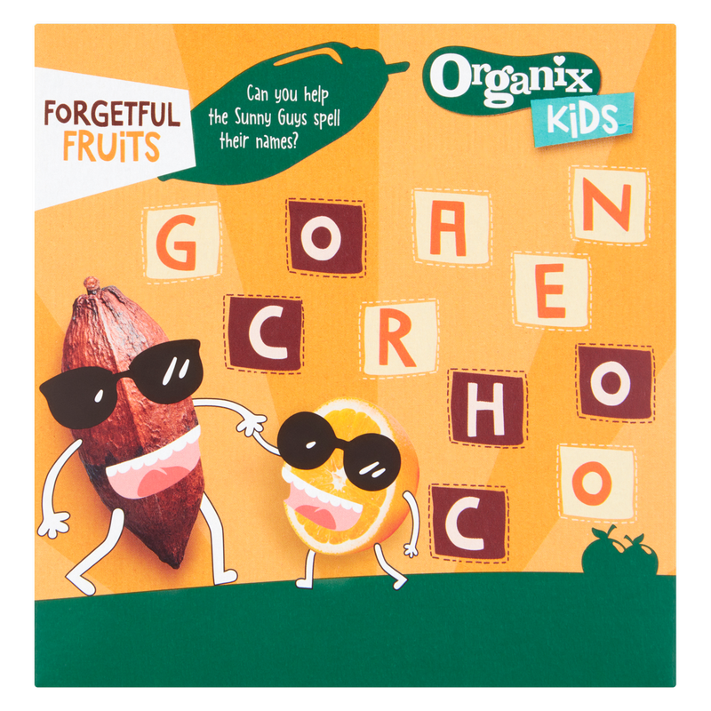 Organix Kids Choco Orange Mini Flapjack Bites, 4 x 23g