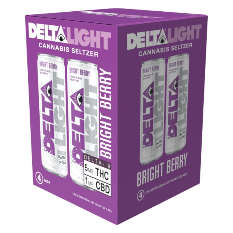 Delta Light 5mg THC Bright Berry Seltzer 12pk 12oz Can